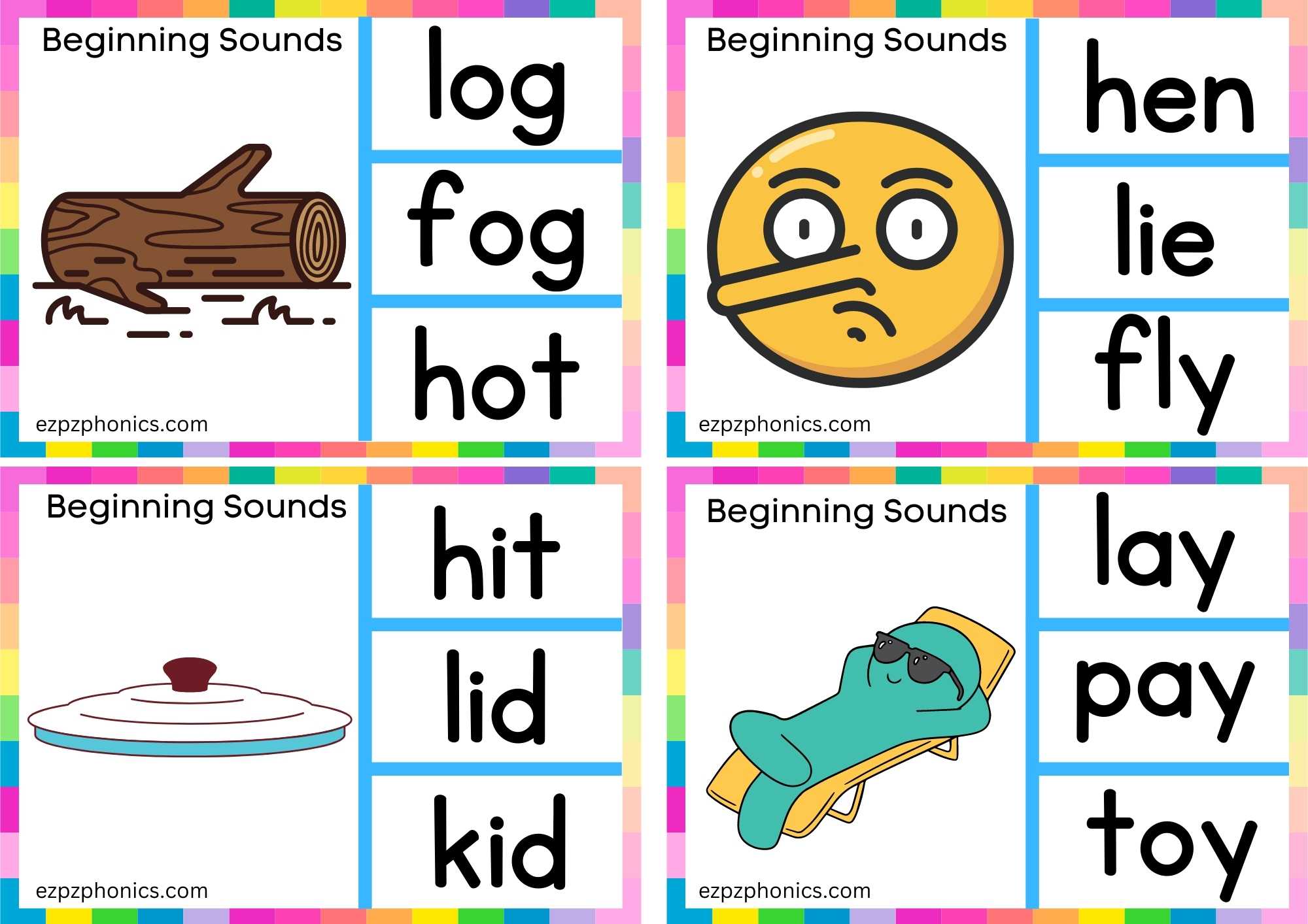 Letter L Look At The Image And Clip The Correct Word Group 1